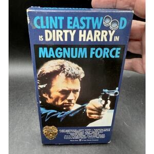 Clint Eastwood Is Dirty Harry in MAGNUM FORCE SFPD VHS Warner Bros. 1973 EUC!